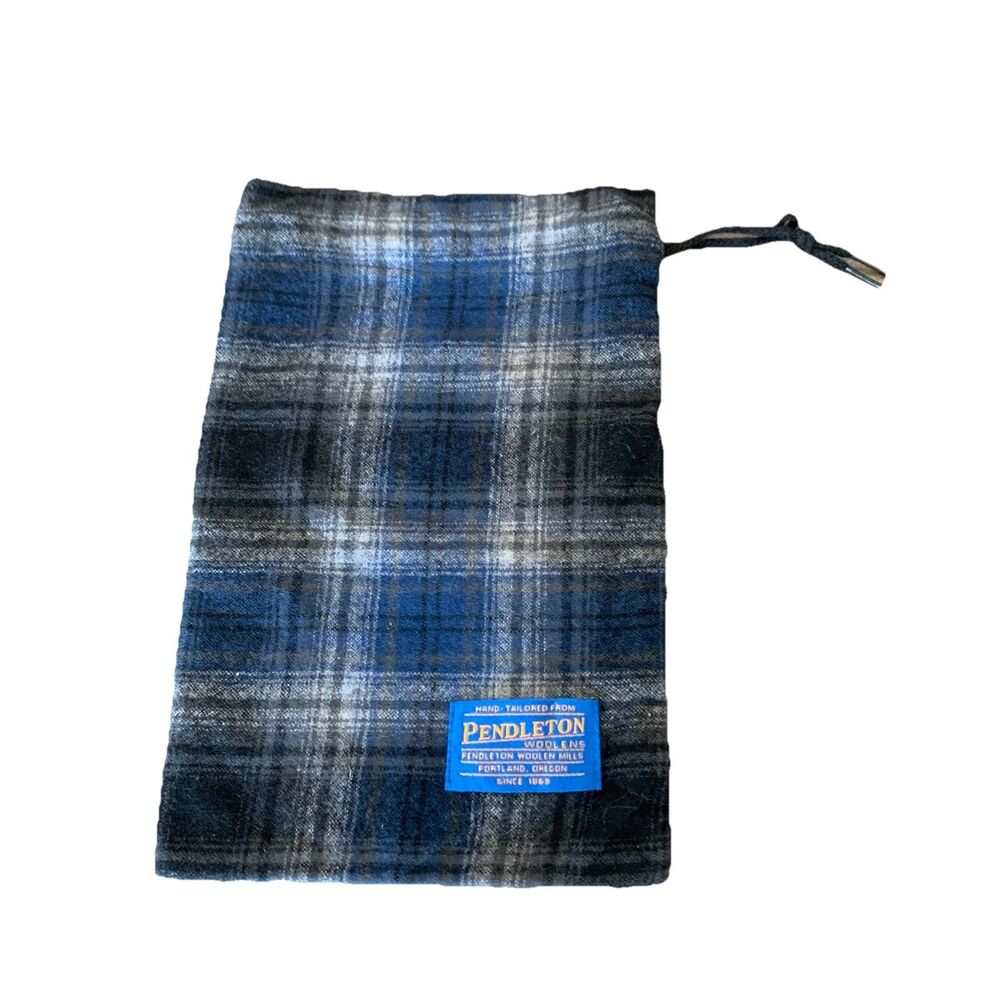 Pendleton Wool Drawstring Gift Bag Pouch Shoe Tra… - image 6